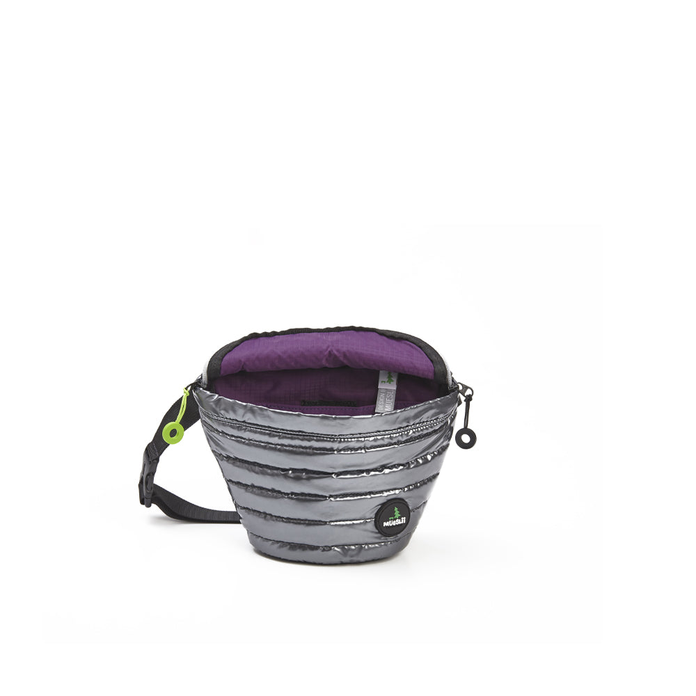 Mueslii puffer waist bag, made of high density nylon and Ykk zips