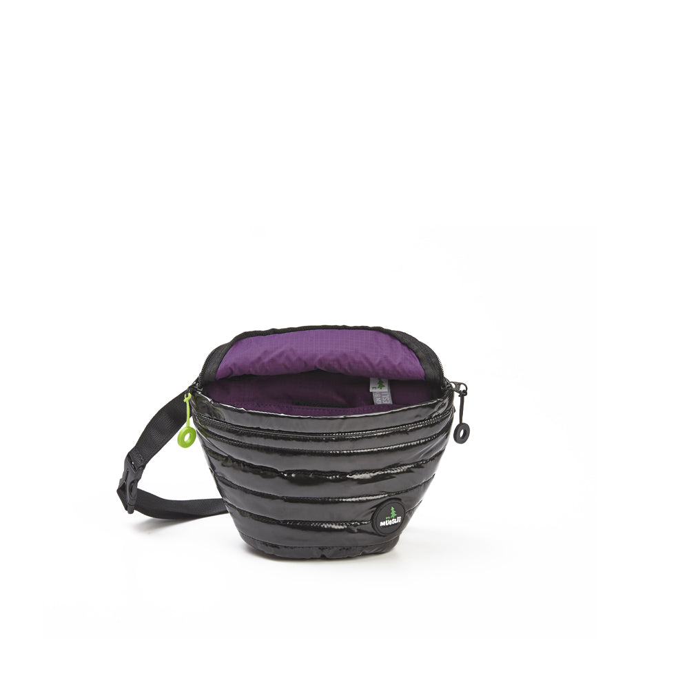 Mueslii puffer waist bag, made of high density nylon and Ykk zips