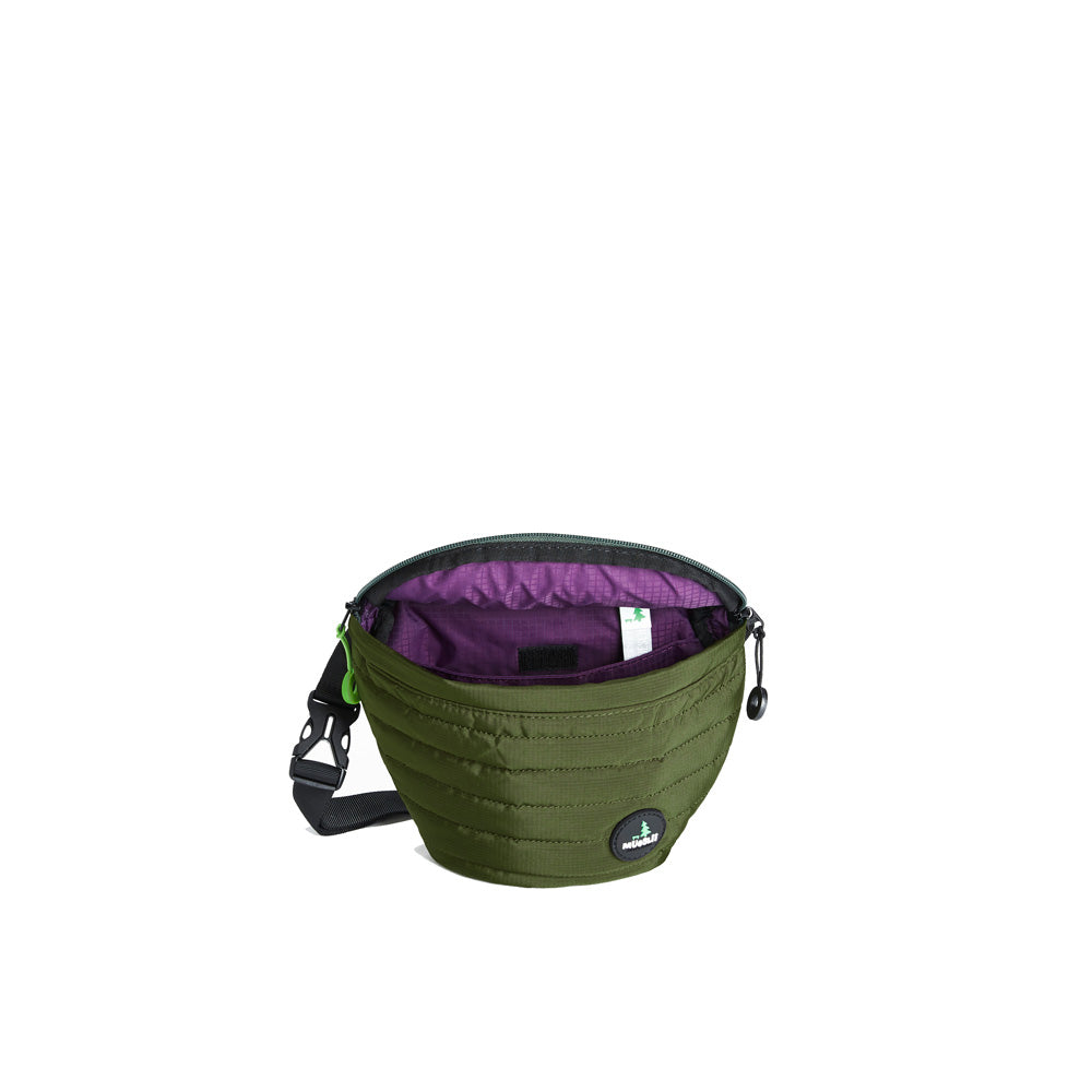 Mueslii puffer waist bag, made of high density nylon and Ykk zips