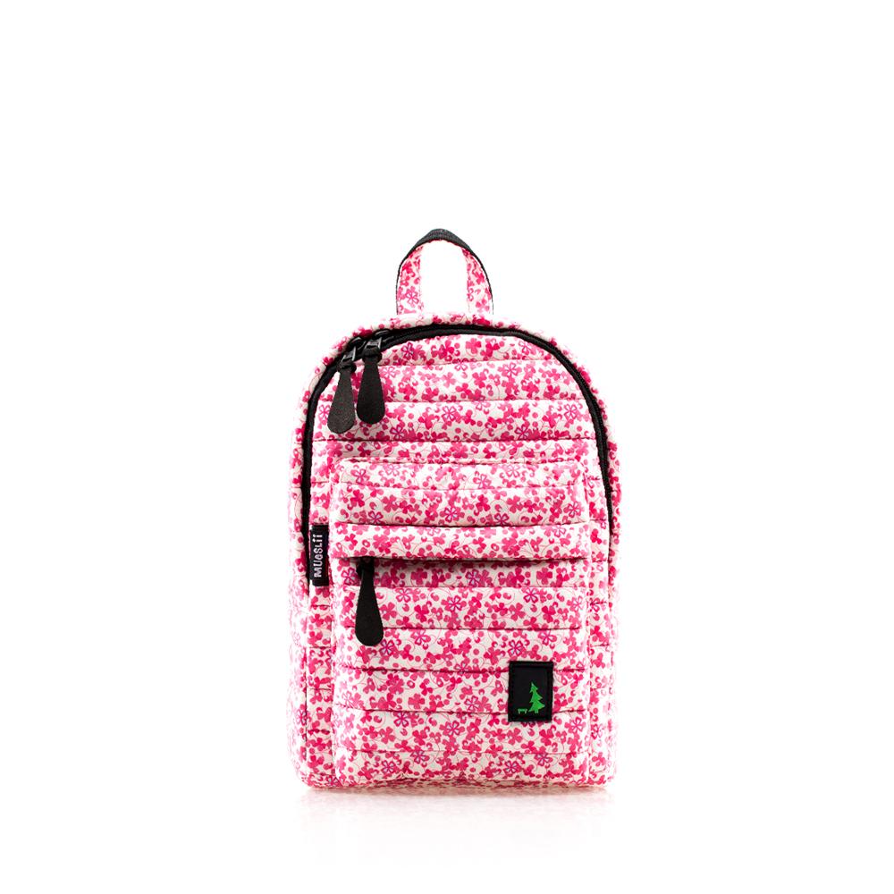 Mueslii original puffer Mini pack made of high density nylon and Ykk zips, limited edition, printed motif.