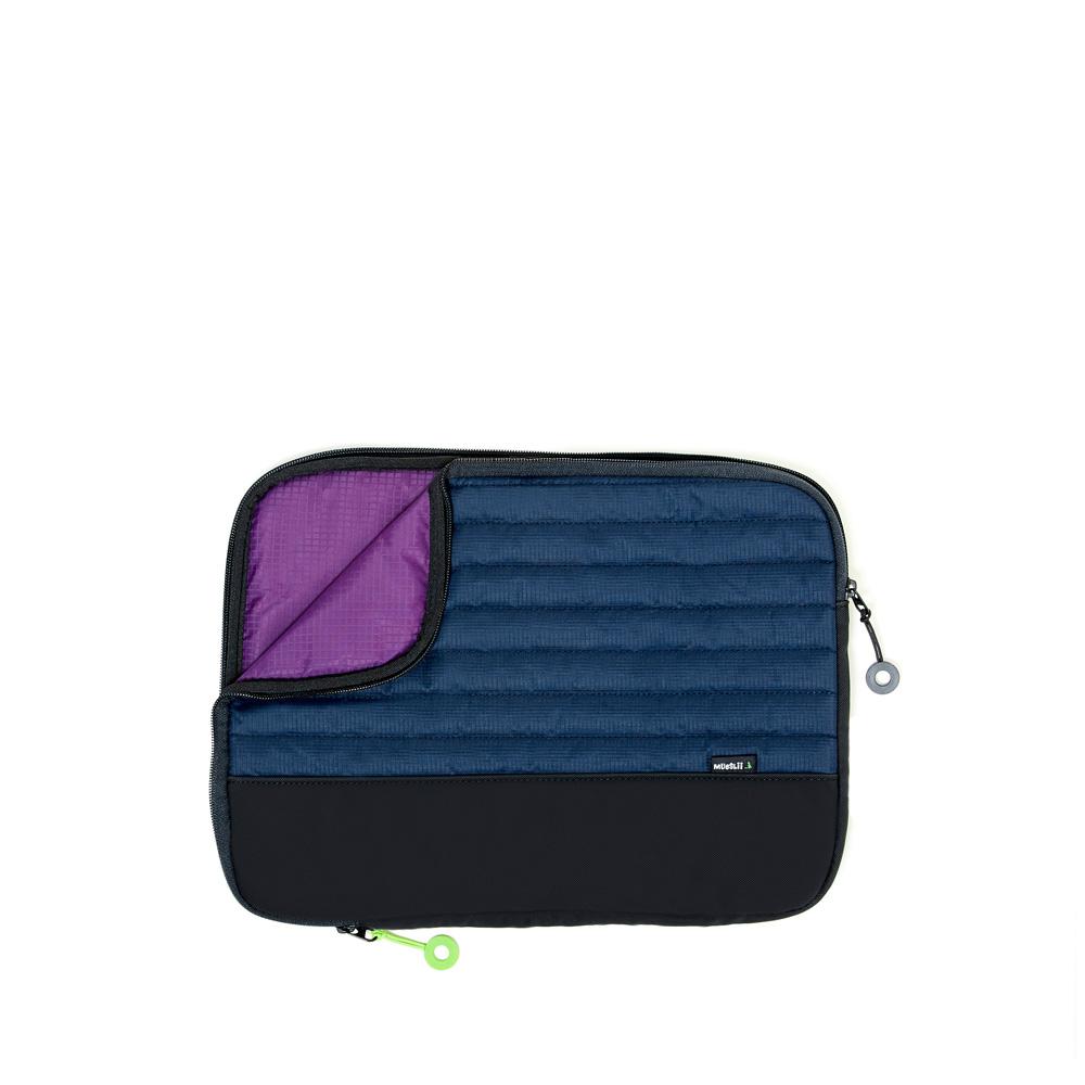 Mueslii 13" padded laptop sleeves made of rip stop nylon and Ykk zips.
