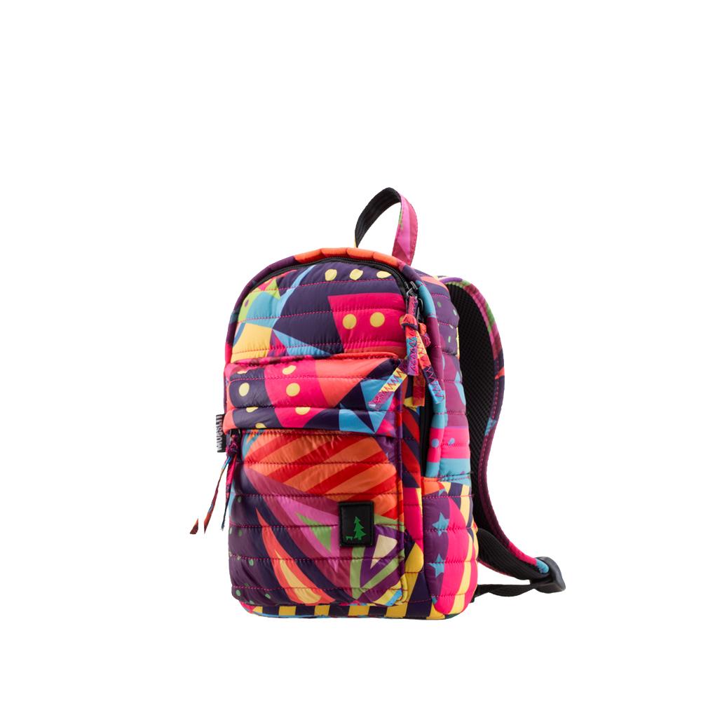 Mueslii original puffer Mini pack made of high density nylon and Ykk zips, limited edition, printed motif.