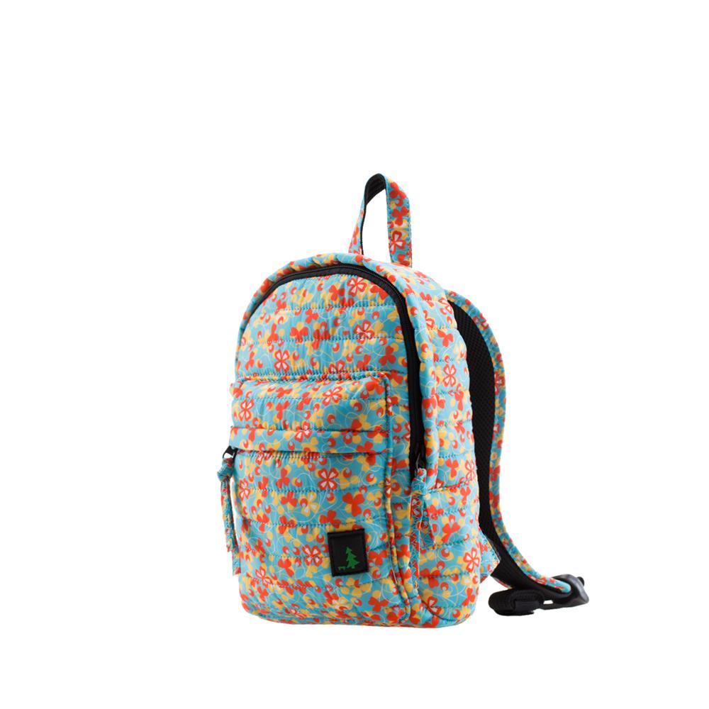 Mueslii original puffer Mini pack made of high density nylon and Ykk zips, limited edition, printed motif.