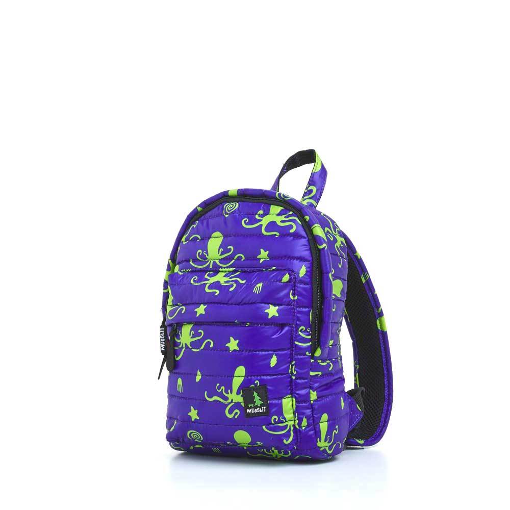 Mueslii original puffer Mini pack made of high density nylon and Ykk zips, limited edition, printed motif.