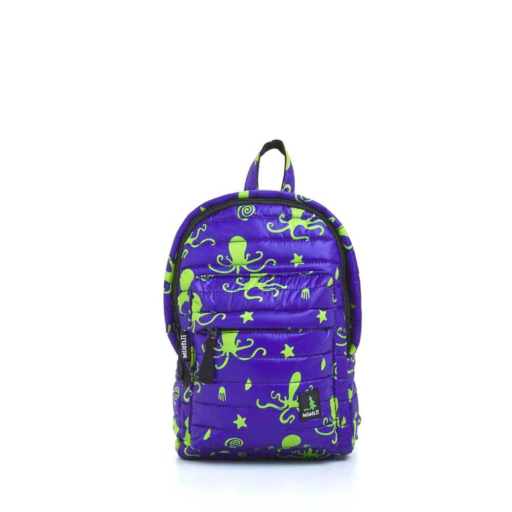 Mueslii original puffer Mini pack made of high density nylon and Ykk zips, limited edition, printed motif.