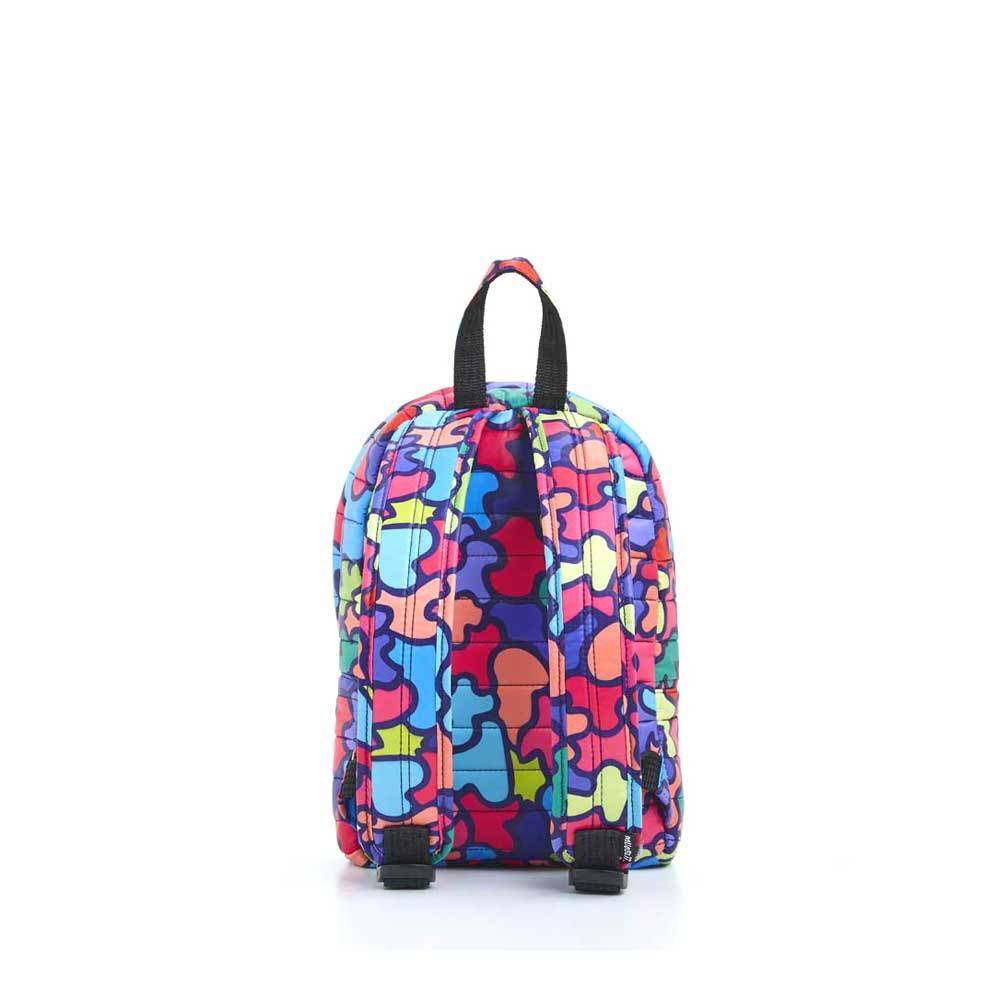 Mueslii original puffer Mini pack made of high density nylon and Ykk zips, limited edition, printed motif.